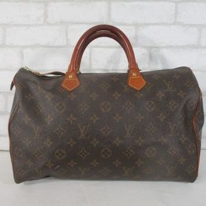 Louis Vuitton Monogram Speedy Bag Satchel Purse